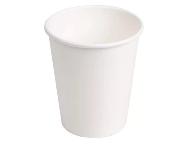 Copo de cartão biodegradável branco para bebidas FOLIS