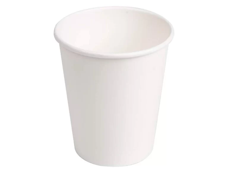 Copo de cartão biodegradável branco para bebidas FOLIS