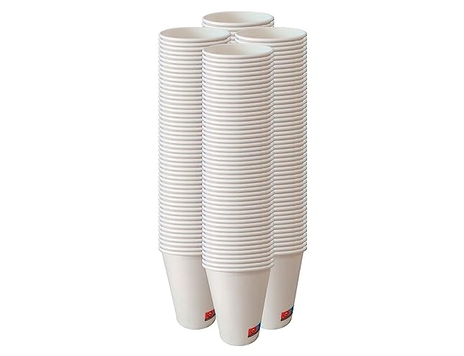 Copo de cartão biodegradável branco para bebidas FOLIS