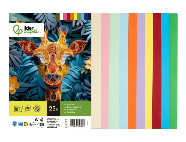 Cartão LIDERPAPEL 180 g 50x65 cm 10 Cores