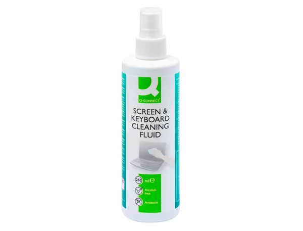 Spray de limpeza para ecrãs e teclados Q-Connect 250ml FOLIS Lisboa