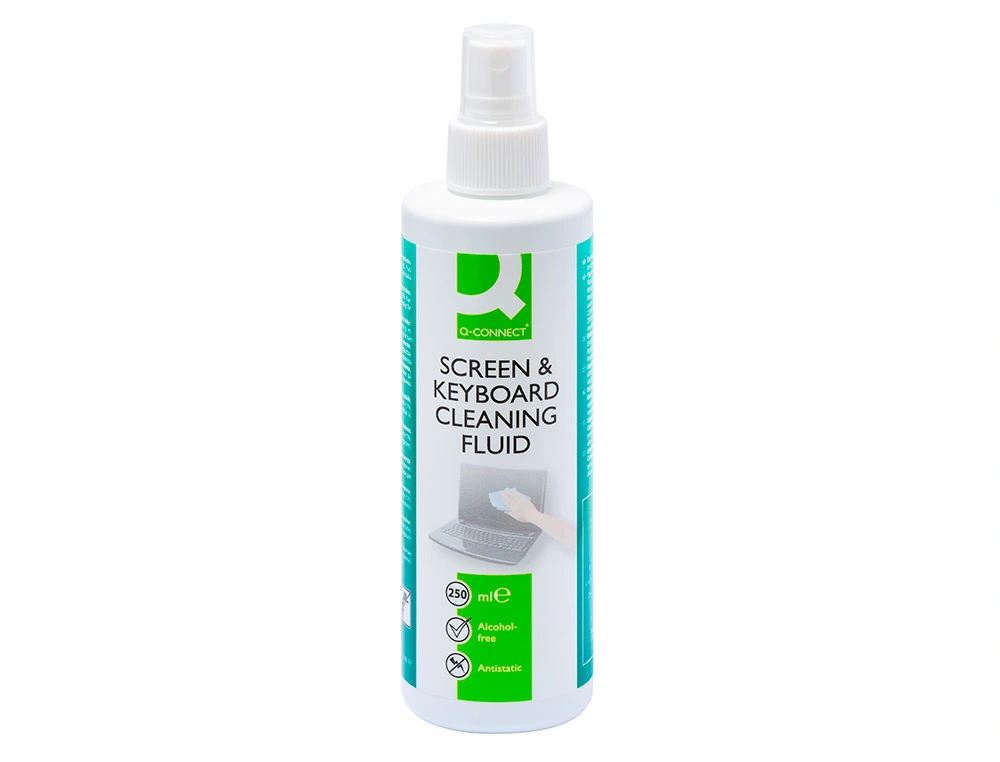 Spray de limpeza para ecrãs e teclados Q-Connect 250ml FOLIS Lisboa