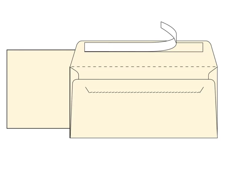 Envelope Americano 110x220 mm pala reta 120g vergê FOLIS Lisboa