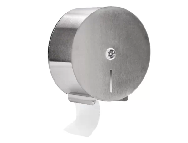 Dispensador de papel higiénico jumbo Q-Connect aço inoxidável fechado FOLIS Lisboa