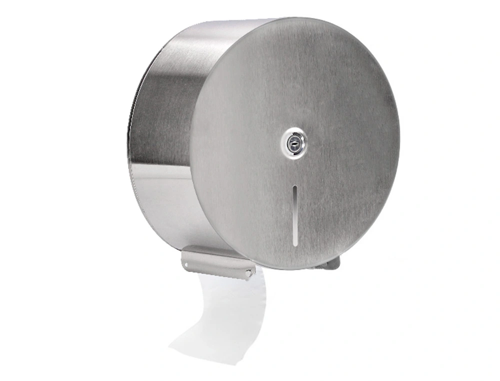 Dispensador de papel higiénico jumbo Q-Connect aço inoxidável fechado FOLIS Lisboa