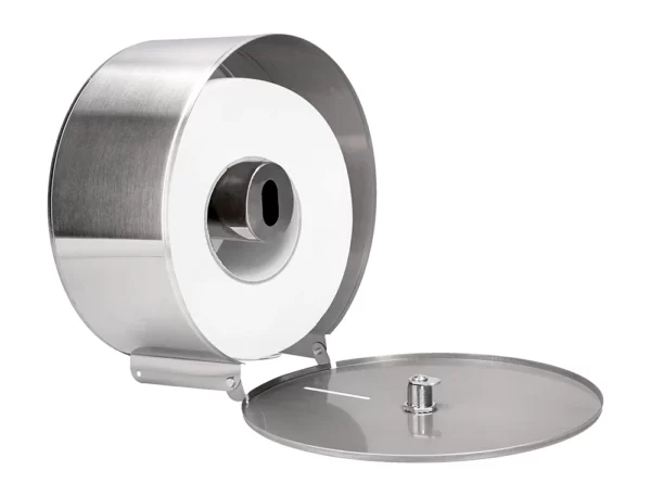 Dispensador de papel higiénico jumbo Q-Connect aço inoxidável aberto FOLIS Lisboa