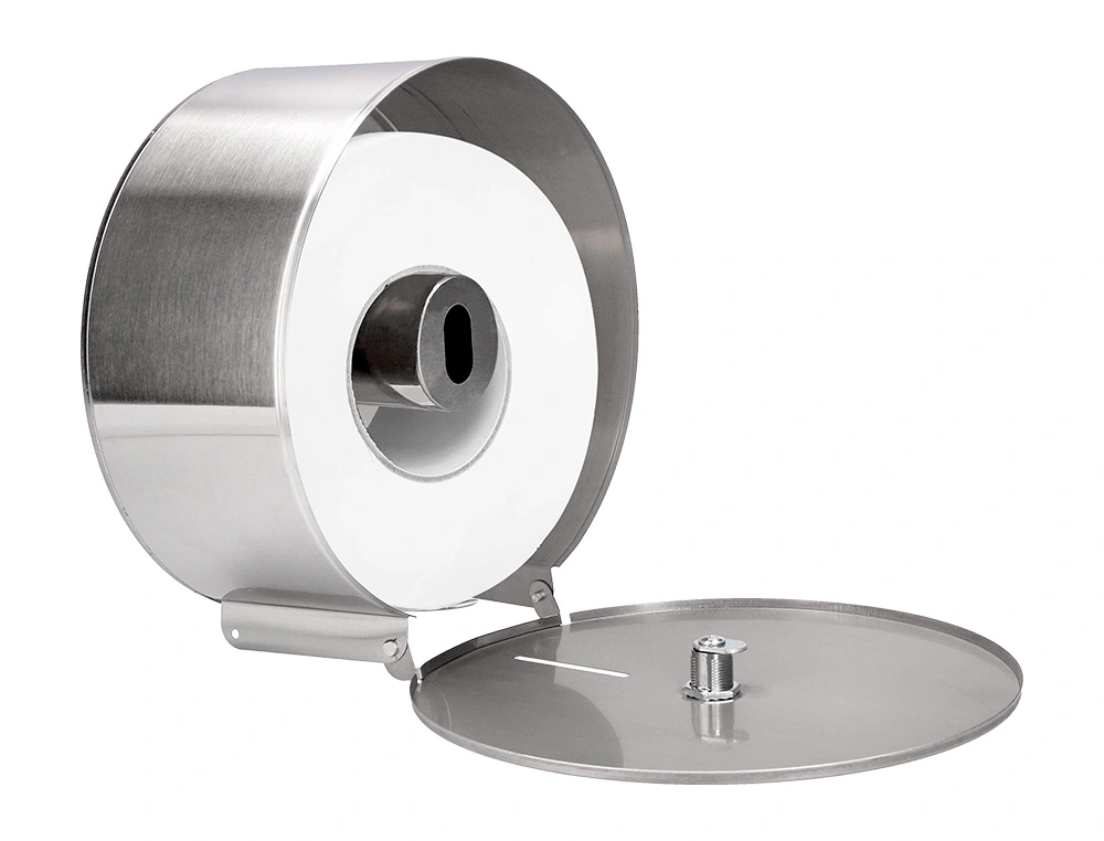 Dispensador de papel higiénico jumbo Q-Connect aço inoxidável aberto FOLIS Lisboa