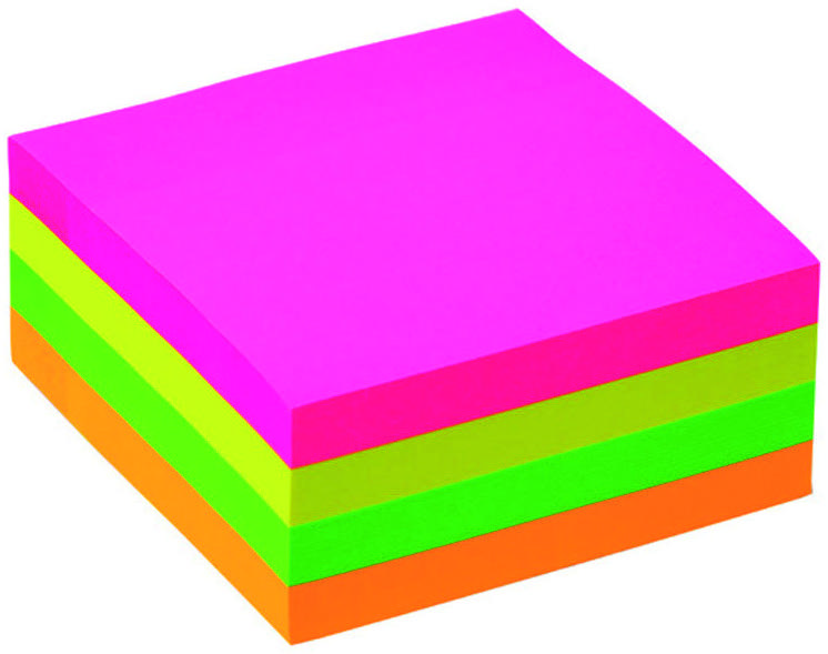 Bloco de Notas Adesivas Q-connect Fsc Fluorescente