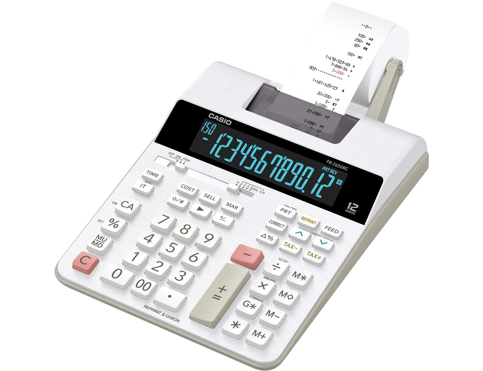 Calculadora com impressora casio FR-2650RC bicolor para escritório FOLIS Lisboa capa