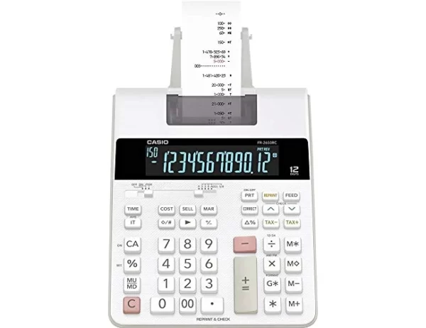 Calculadora com impressora casio FR-2650RC bicolor para escritório FOLIS Lisboa 1