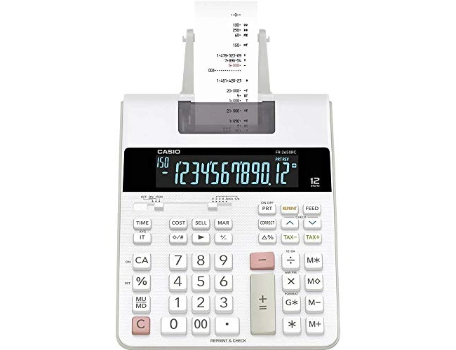 Calculadora com impressora casio FR-2650RC bicolor para escritório FOLIS Lisboa 1