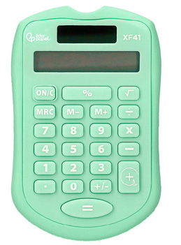 Calculadora de bolso Liderpapel 8 dígitos solar e pilha para escritório e escola verde claro FOLIS Lisboa