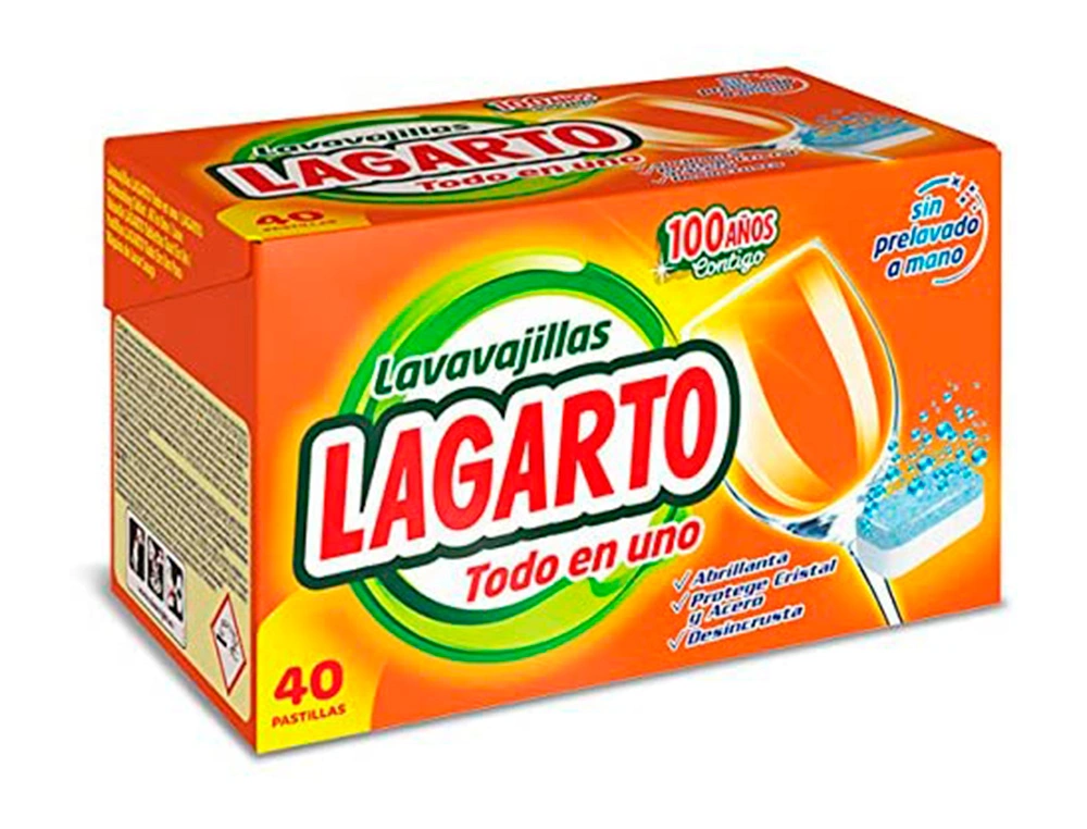 Detergente Loiça Máquina 40 pastilhas Lagarto