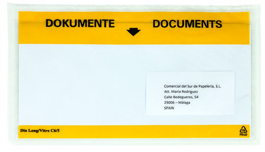 Envelope Autoadesivo Q-connect Porta Documentos Multilingue Janela