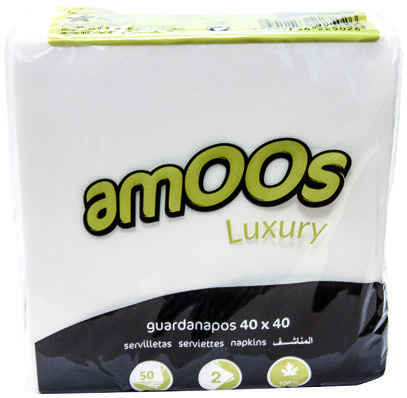 Guardanapos de Papel AMOOS 33x33cm 2 Folhas 90 Unidades