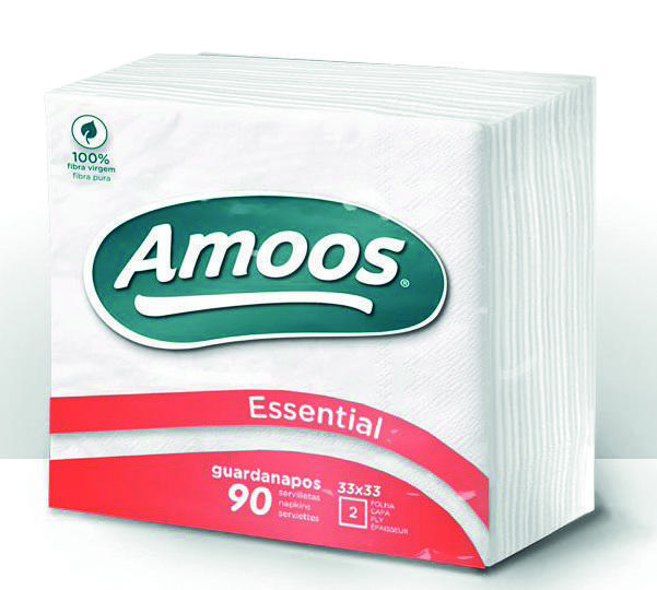 Guardanapos de Papel AMOOS 33x33cm 2 Folhas 90 Unidades
