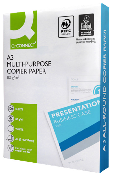 Papel Fotocopia Q-connect Economy 80 Gr 500 Folhas