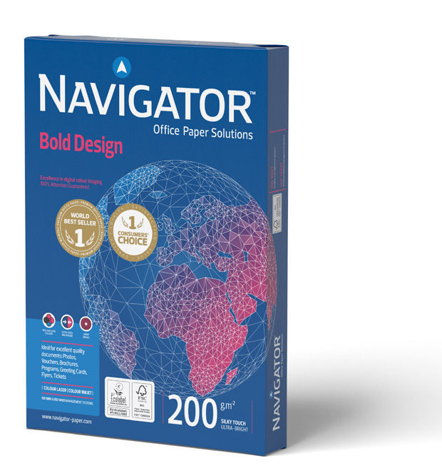 Papel Fotocopiadora Navigator Bold Design 200 g/m2