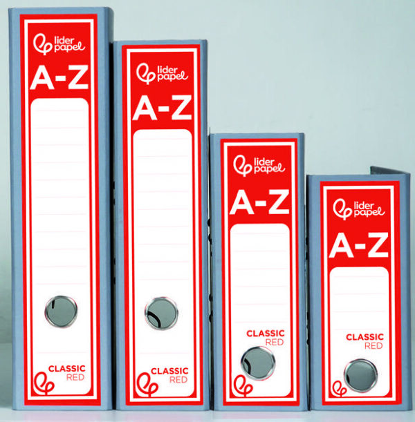 Pasta de Arquivo com Alavanca AZ Classic Red
