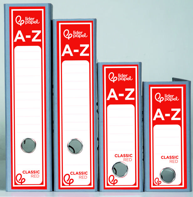 Pasta de Arquivo com Alavanca AZ Classic Red